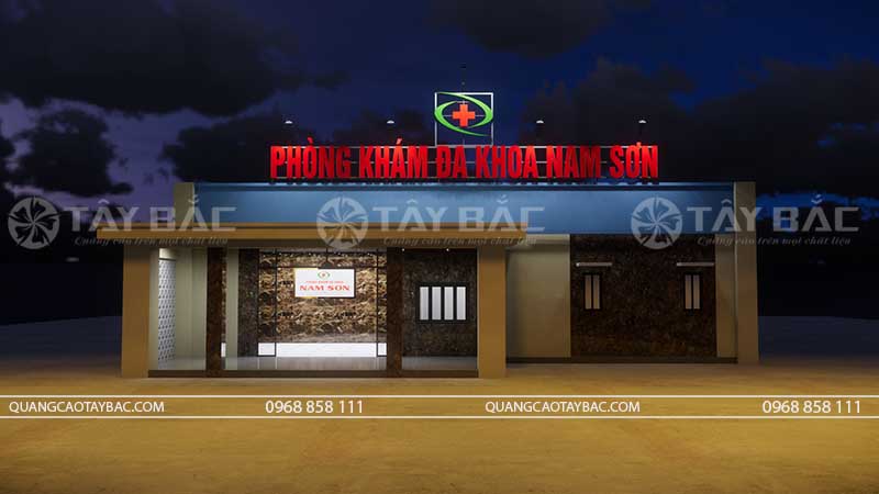 Biển hiệu phòng khám Nam Sơn Đa Khoa