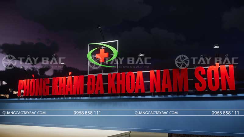 Biển hiệu phòng khám Nam Sơn Đa Khoa