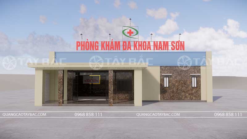 Biển hiệu phòng khám Nam Sơn Đa Khoa