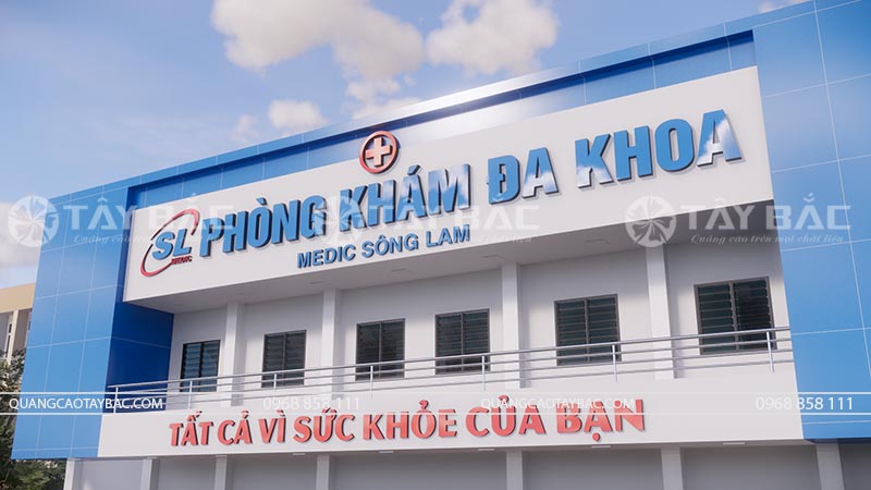 Biển hiệu phòng khám Sông Lam