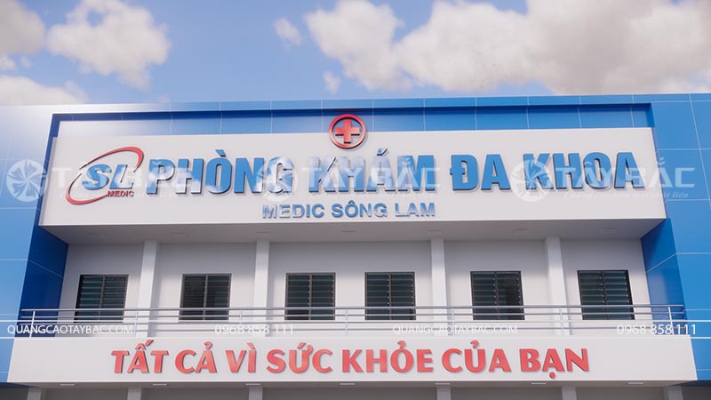 Biển hiệu phòng khám Sông Lam