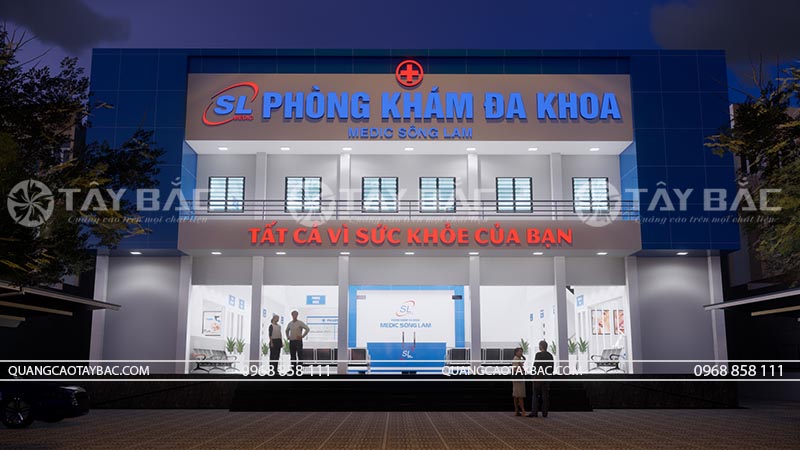 Biển hiệu phòng khám Sông Lam