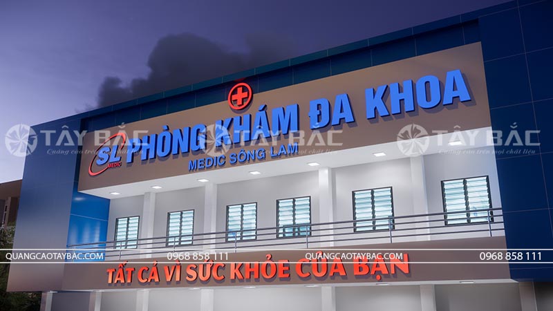 Biển hiệu phòng khám Sông Lam