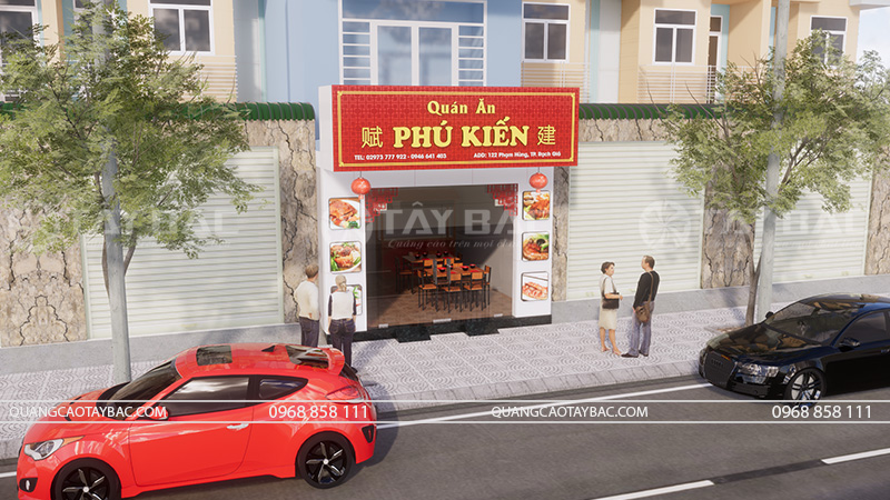 Biển hiệu quán ăn Phú Kiến-Món ăn Trung Hoa