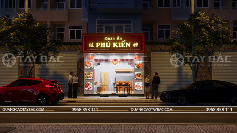 Biển hiệu quán ăn Phú Kiến-Món ăn Trung Hoa