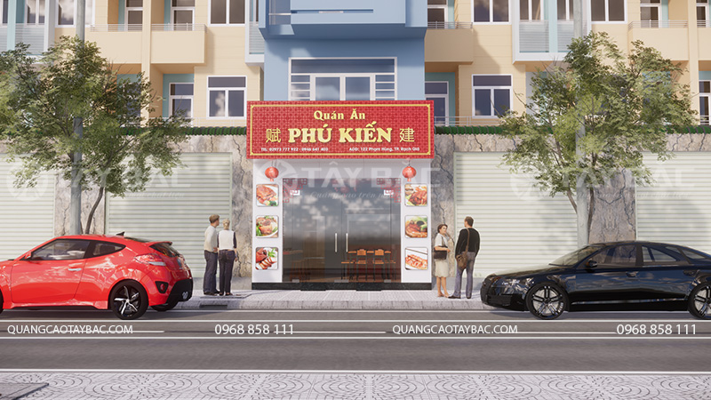 Biển hiệu quán ăn Phú Kiến-Món ăn Trung Hoa