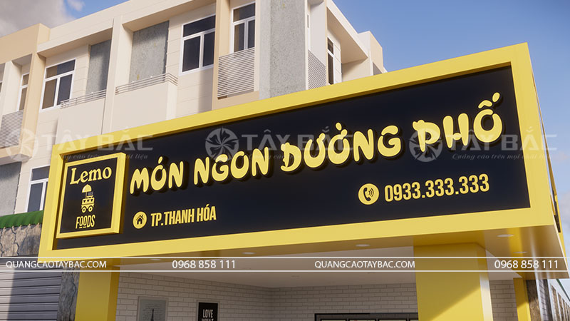 Biển hiệu trà chanh hè phố-Món ngon đường phố.