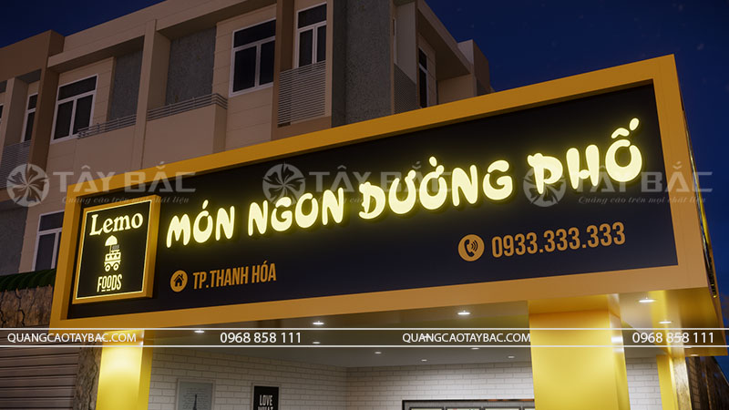 Biển hiệu trà chanh hè phố-Món ngon đường phố.