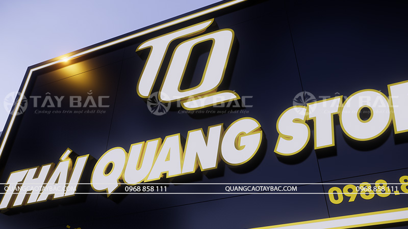 Biển quảng cáo store Thái Quang- shop quần áo