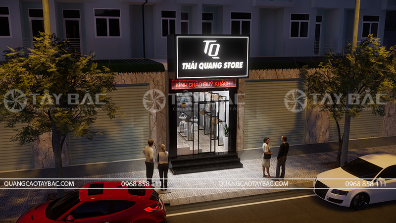 Biển quảng cáo store Thái Quang- shop quần áo