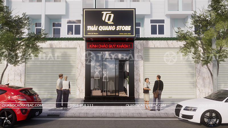 Biển quảng cáo store Thái Quang- shop quần áo