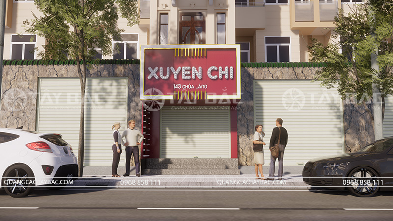 Biển quảng cáo shop Xuyến Chi-shop quần áo.