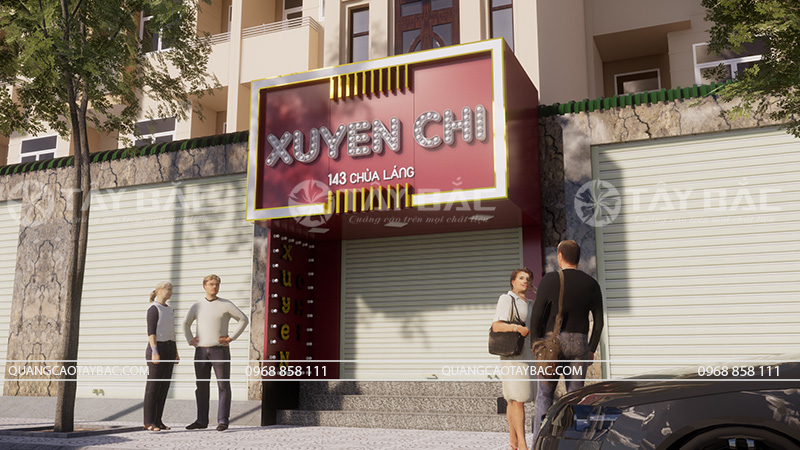 Biển quảng cáo shop Xuyến Chi-shop quần áo.