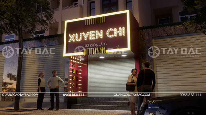 Biển quảng cáo shop Xuyến Chi-shop quần áo.