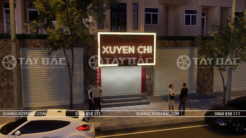 Biển quảng cáo shop Xuyến Chi-shop quần áo.
