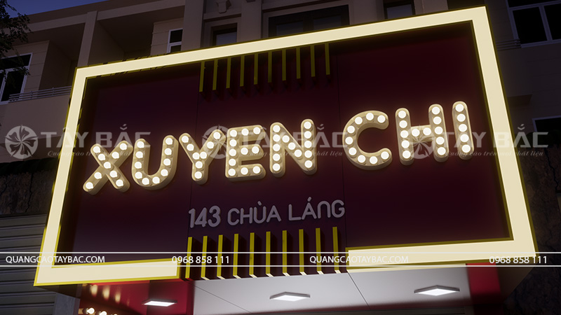 Biển quảng cáo shop Xuyến Chi-shop quần áo.