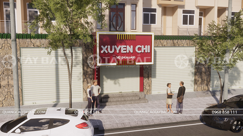 Biển quảng cáo shop Xuyến Chi-shop quần áo.