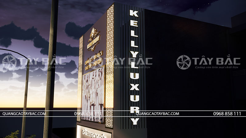 Biển quảng cáo thời trang Kelly