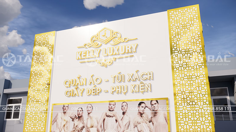 Biển quảng cáo thời trang Kelly