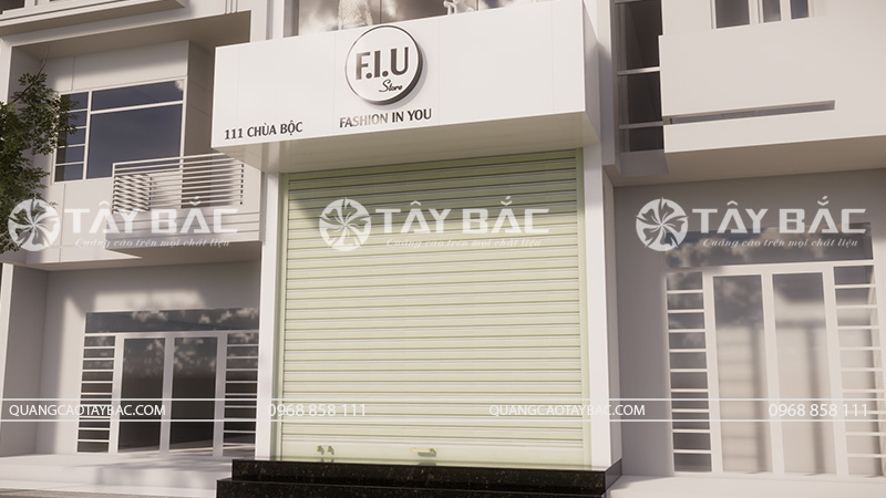 Biển quảng cáo shop thời trang F.I.U