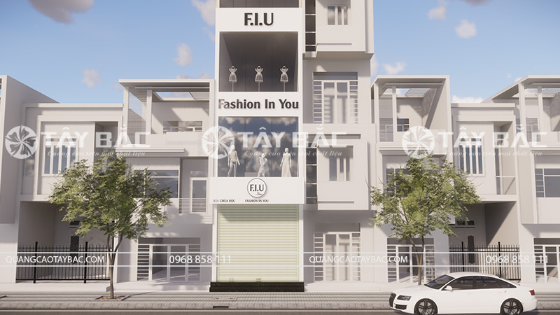 Biển quảng cáo shop thời trang F.I.U