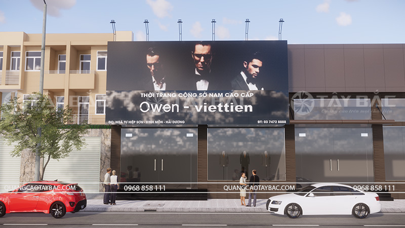 Biển hiệu shop thời trang Owen