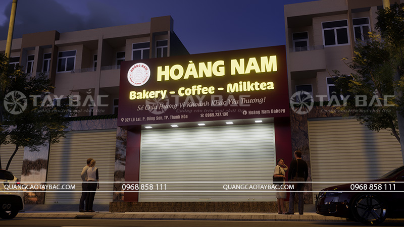 Biển quảng cáo Bakery-Coffee Hoàng Nam