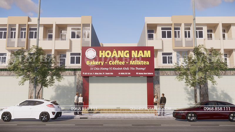 Biển quảng cáo Bakery-Coffee Hoàng Nam