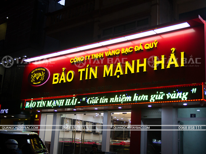 Biển quảng cáo vàng bạc Bảo Tín