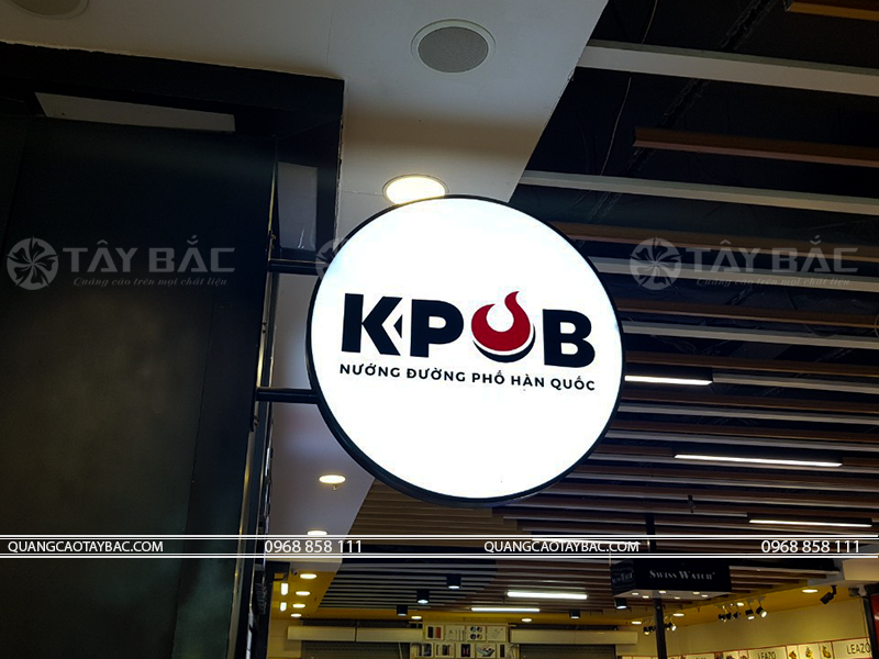 Biển vẫy nhà hàng nướng Kpob