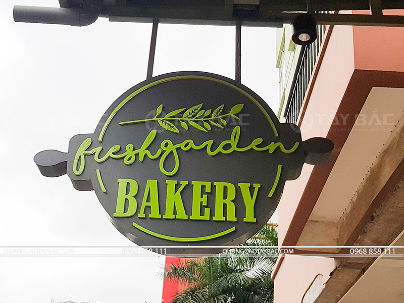 Biển vẫy tiệm bánh fresh Grarden