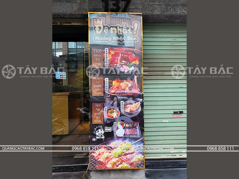 Làm biển hộp đèn nhà hàng