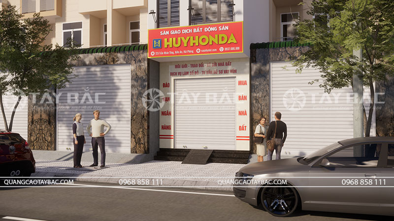 Bảng hiệu bất động sản HuyHonda