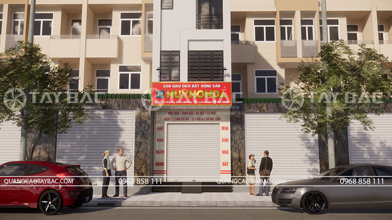 Bảng hiệu bất động sản HuyHonda