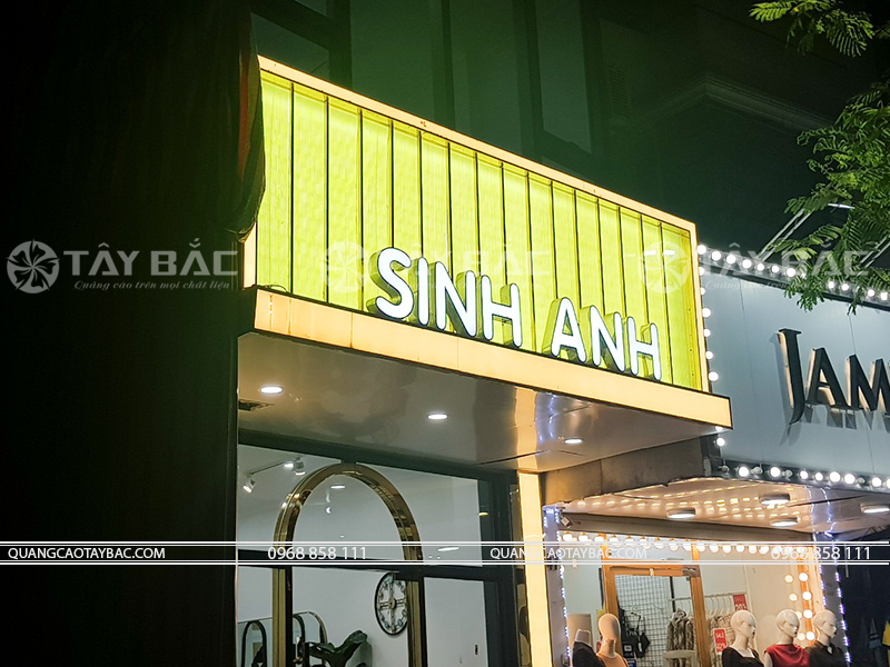 bảng quảng cáo tóc Sinh Anh