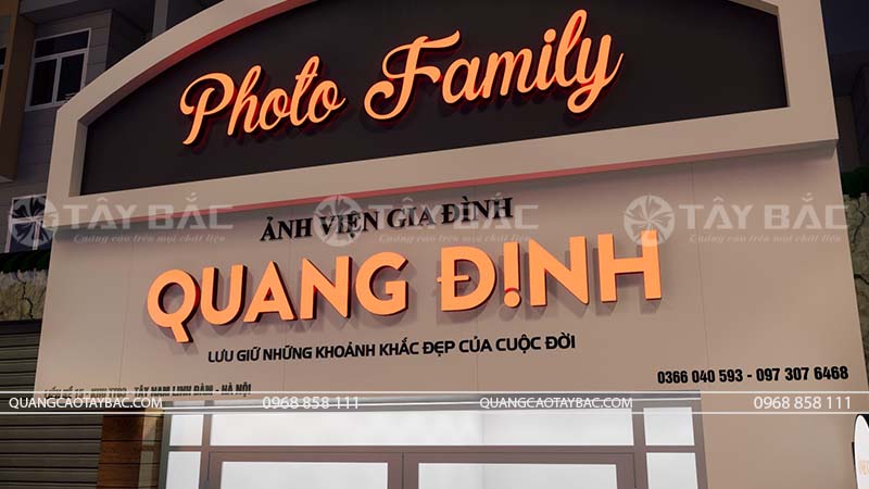 Biển hiệu ảnh viện Quang Định