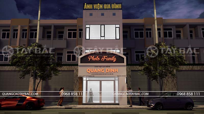 Biển hiệu ảnh viện Quang Định