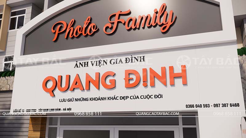Biển hiệu ảnh viện Quang Định