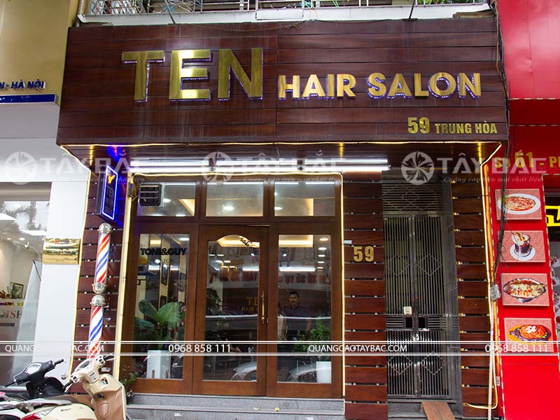 Biển quảng cáo Hair salon Ten
