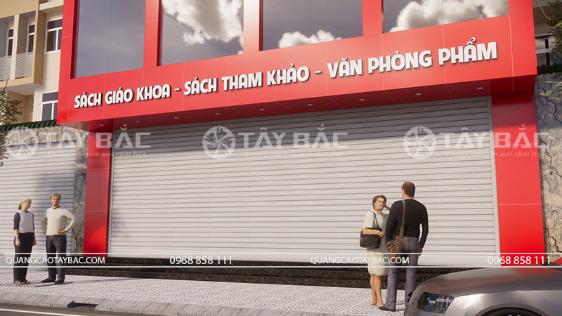 Bảng hiệu nhà sách Bắc Quang