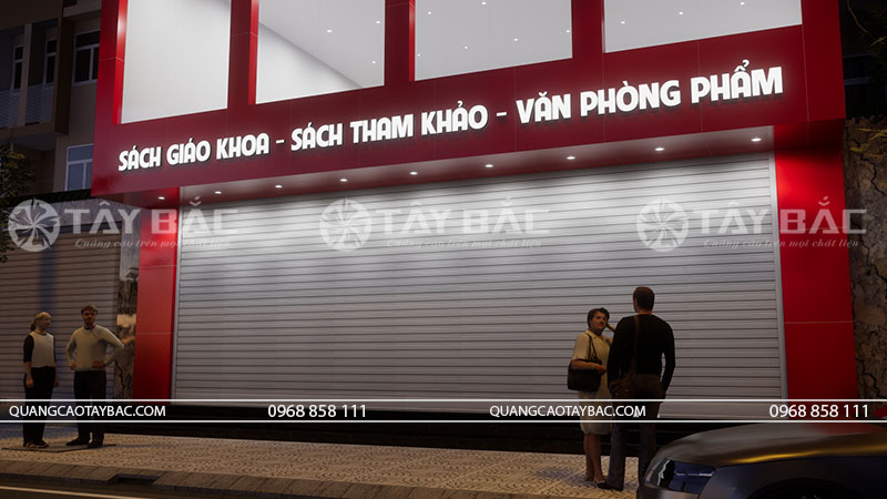 Bảng hiệu nhà sách Bắc Quang