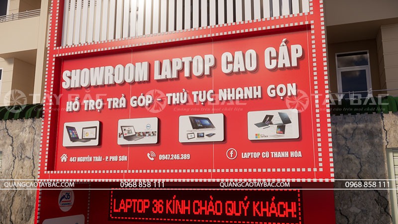 Biển hiệu cửa hàng laptop 36