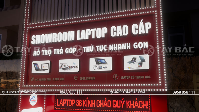 Biển hiệu cửa hàng laptop 36