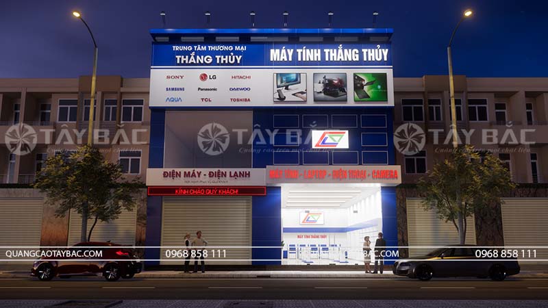 Biển quảng cáo máy tính Thắng Thủy