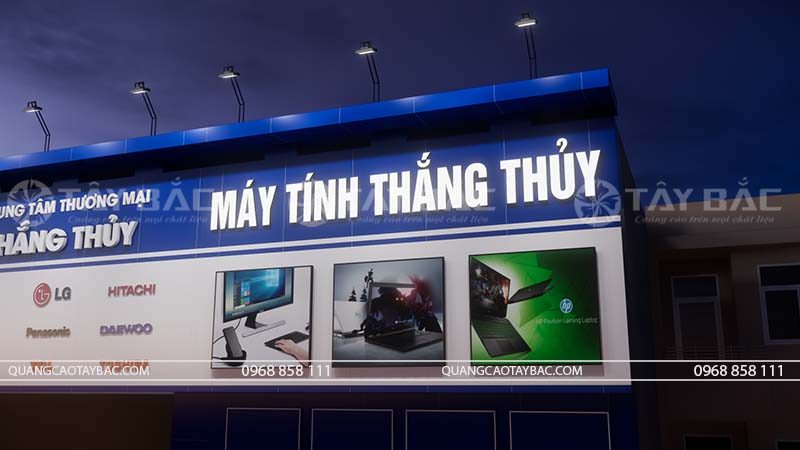 Biển quảng cáo máy tính Thắng Thủy