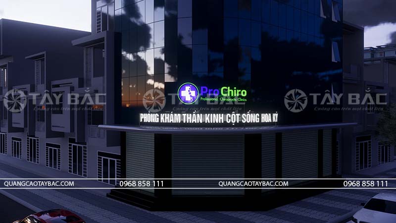 Biển hiệu phòng khám Pro Chiro