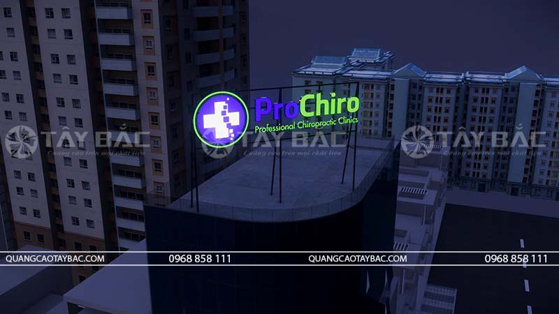 Biển hiệu phòng khám Pro Chiro