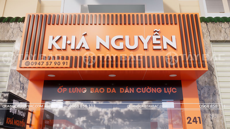 Bảng hiệu phụ kiện Khá Nguyễn