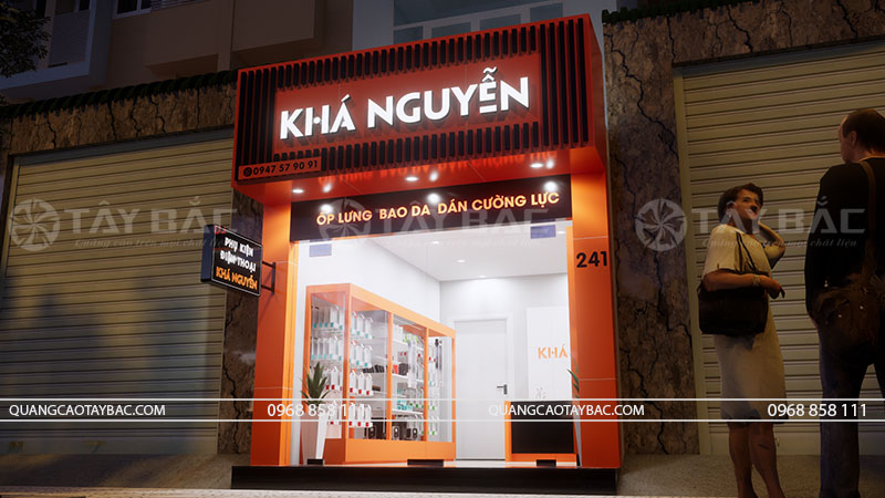 Bảng hiệu phụ kiện Khá Nguyễn
