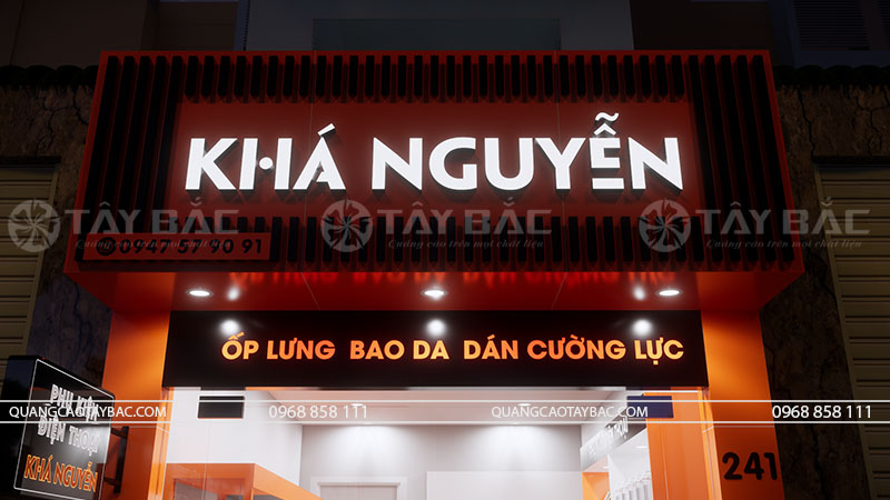 Bảng hiệu phụ kiện Khá Nguyễn